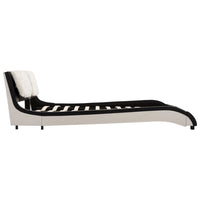 vidaXL Estrutura da Cama Cinzento e branco 160 x 200 cm