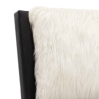 vidaXL Estrutura de cama em couro artificial 180x200 cm preto e branco