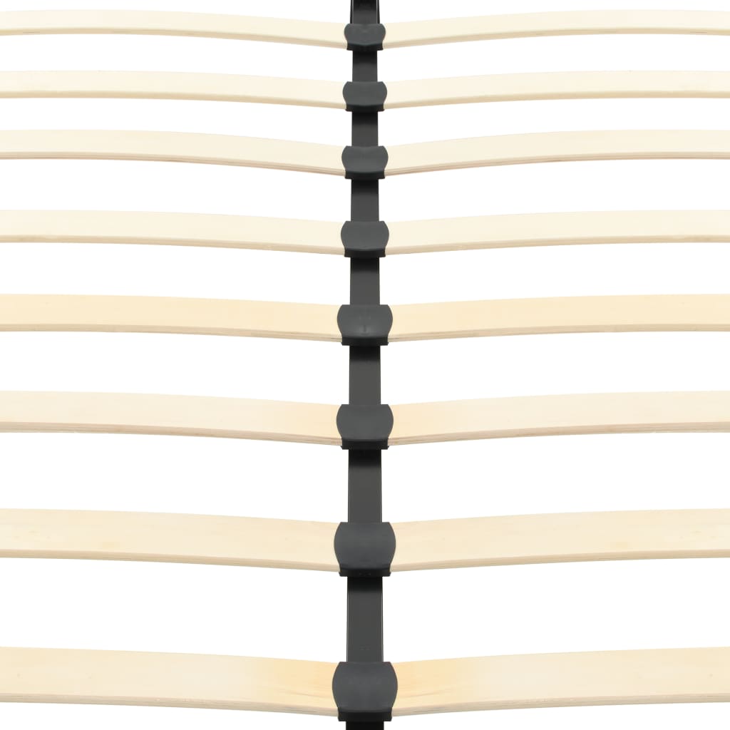 vidaXL Estrutura de cama sem colchão em couro sintético preto 200x160 cm