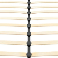 vidaXL Estrutura de cama sem colchão em couro sintético preto 200x160 cm