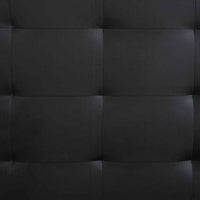 vidaXL Estrutura de cama sem colchão em couro sintético preto 200x160 cm