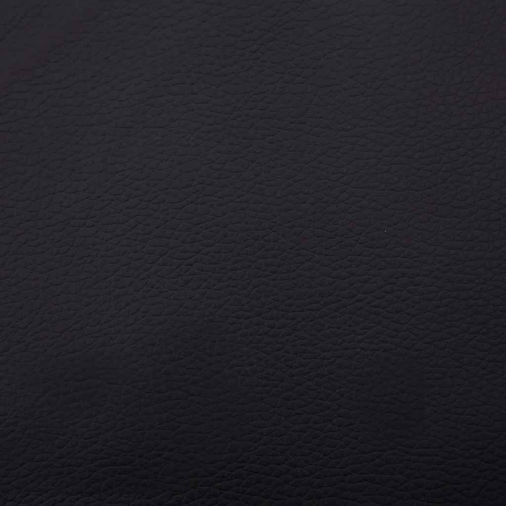 vidaXL Chaise longue de massagem c/ almofada couro artificial preto