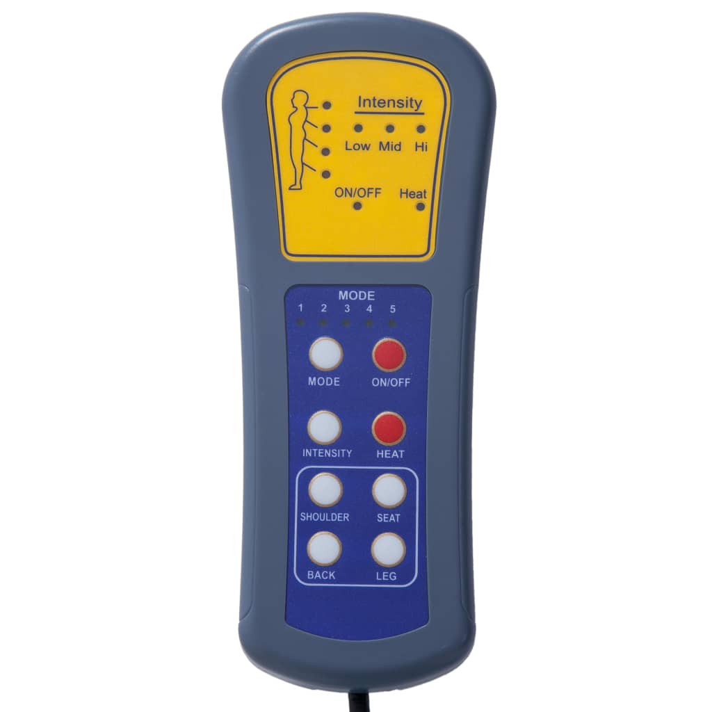 vidaXL Chaise longue de massagens camurça artificial castanho