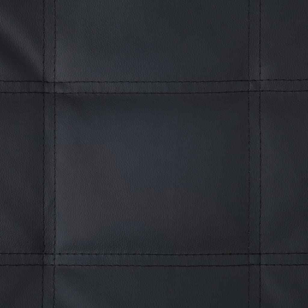 vidaXL Chaise longue de massagem c/ almofada couro artificial preto