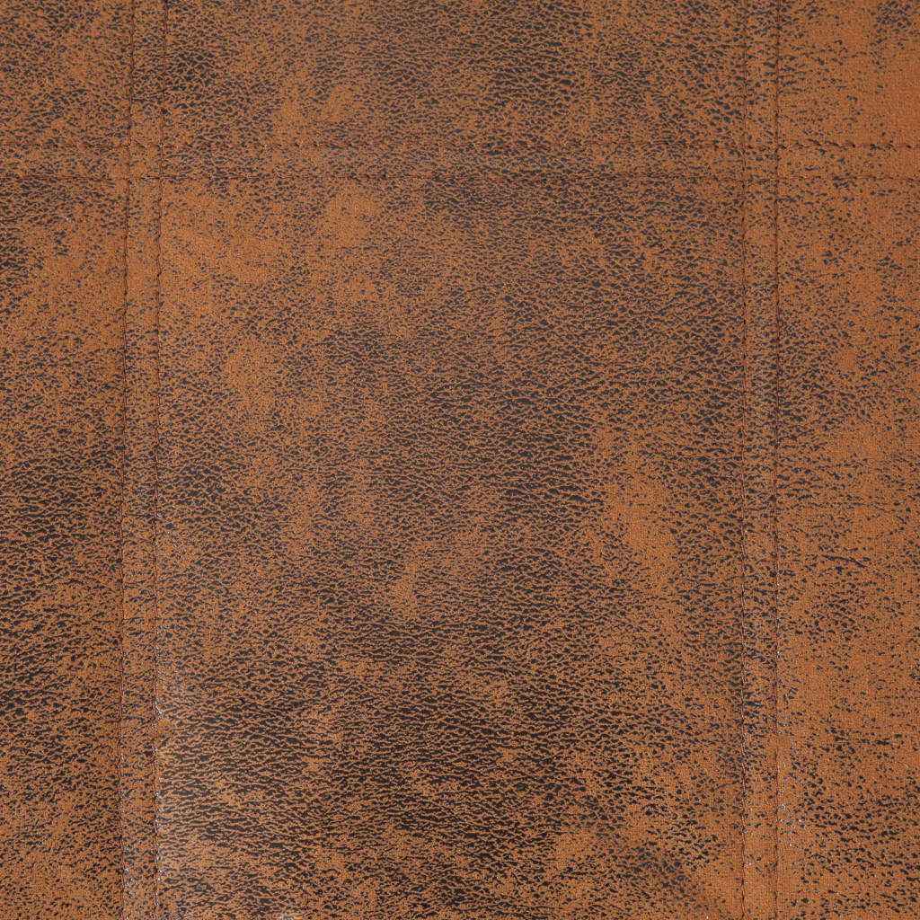 vidaXL Chaise longue massagem c/ almofada camurça artificial castanho