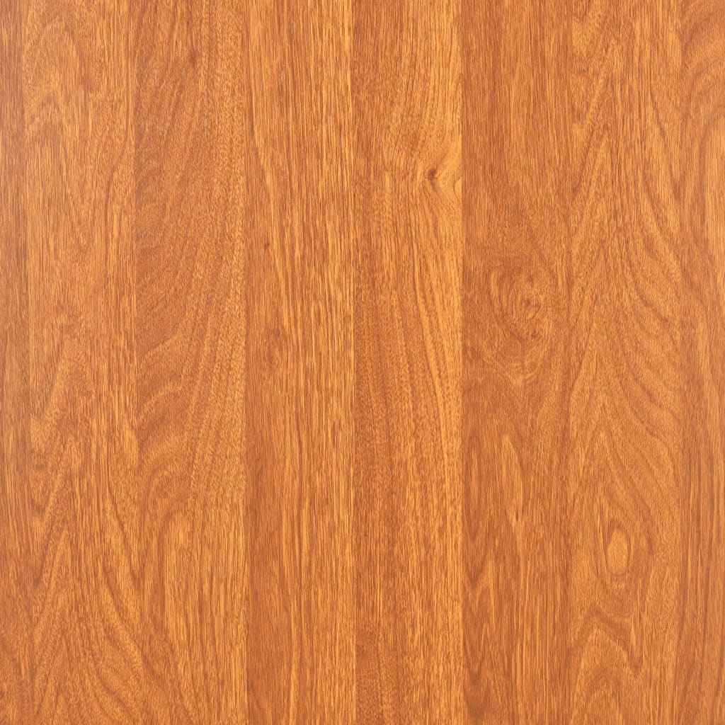 vidaXL 7 pcs conjunto de jantar em MDF e aço castanho