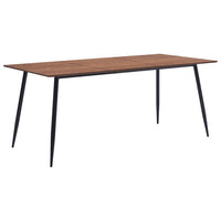 vidaXL Mesa de jantar 200x100x75 cm MDF castanho