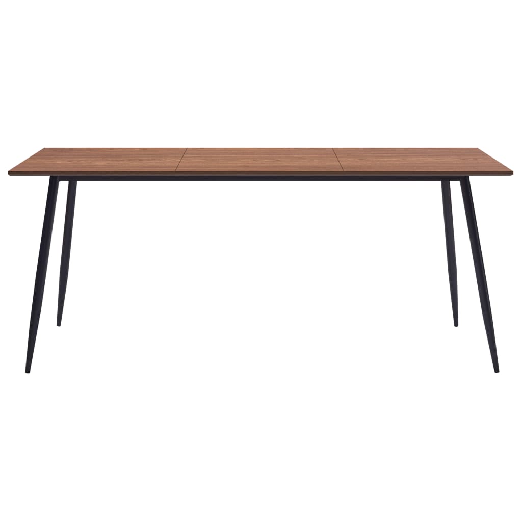 vidaXL Mesa de jantar 200x100x75 cm MDF castanho