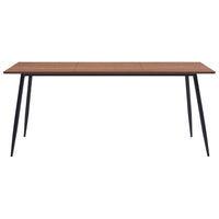 vidaXL Mesa de jantar 200x100x75 cm MDF castanho