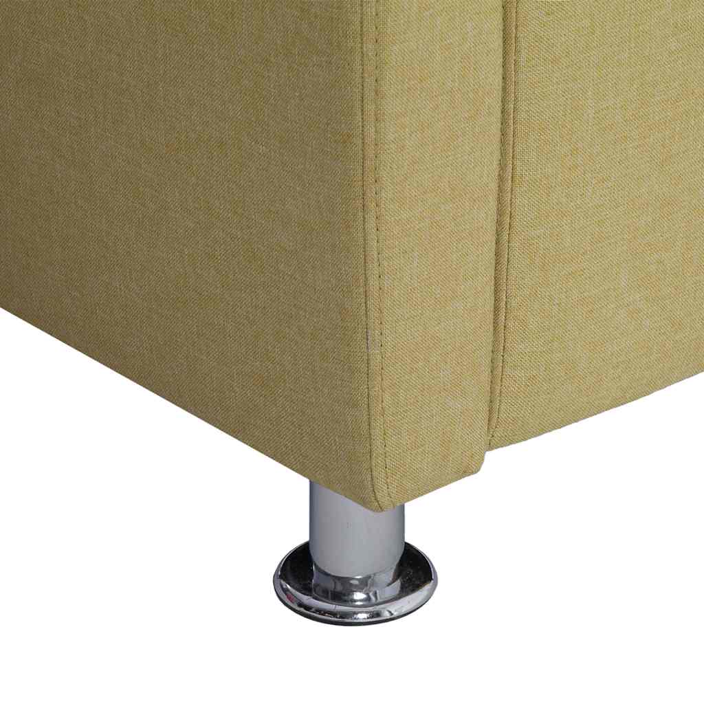 vidaXL Poltrona em forma de cubo tecido verde