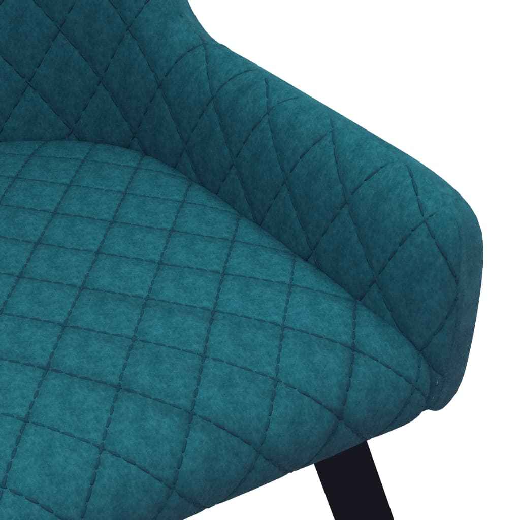 vidaXL Cadeiras de jantar 2 pcs veludo azul