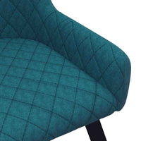 vidaXL Cadeiras de jantar 2 pcs veludo azul