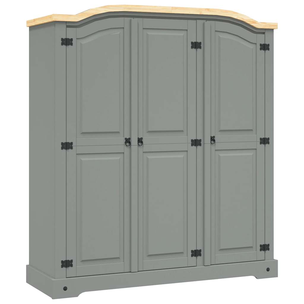 vidaXL Roupeiro Corona Range pinho mexicano com 3 portas