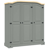 vidaXL Roupeiro Corona Range pinho mexicano com 3 portas