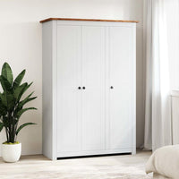 vidaXL Roupeiro com 3 portas 118x50x171,5 cm pinho Panamá