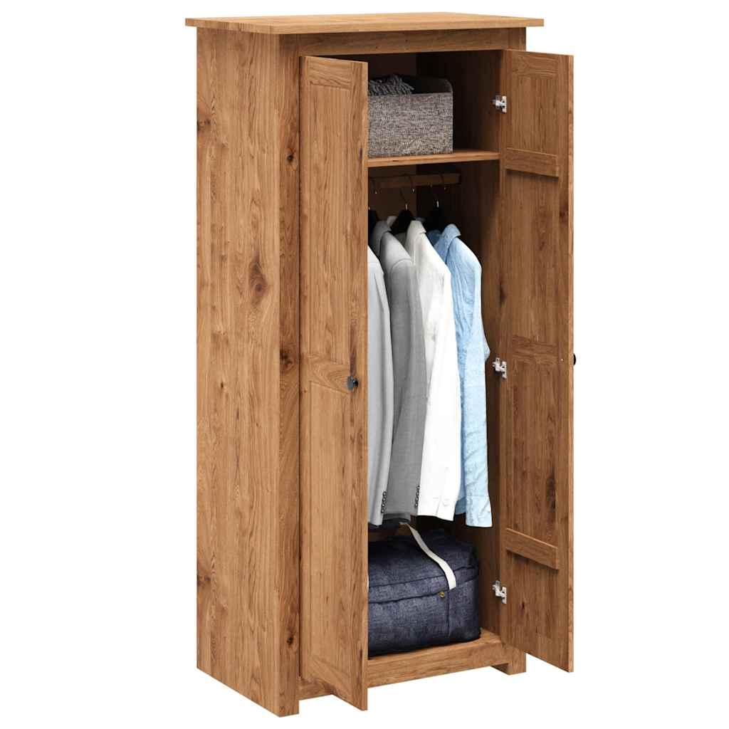 vidaXL Roupeiro com 3 portas 118x50x171,5 cm pinho Panamá
