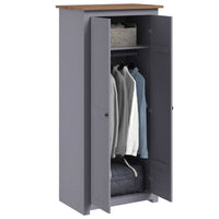 vidaXL Roupeiro com 3 portas 118x50x171,5 cm pinho Panamá