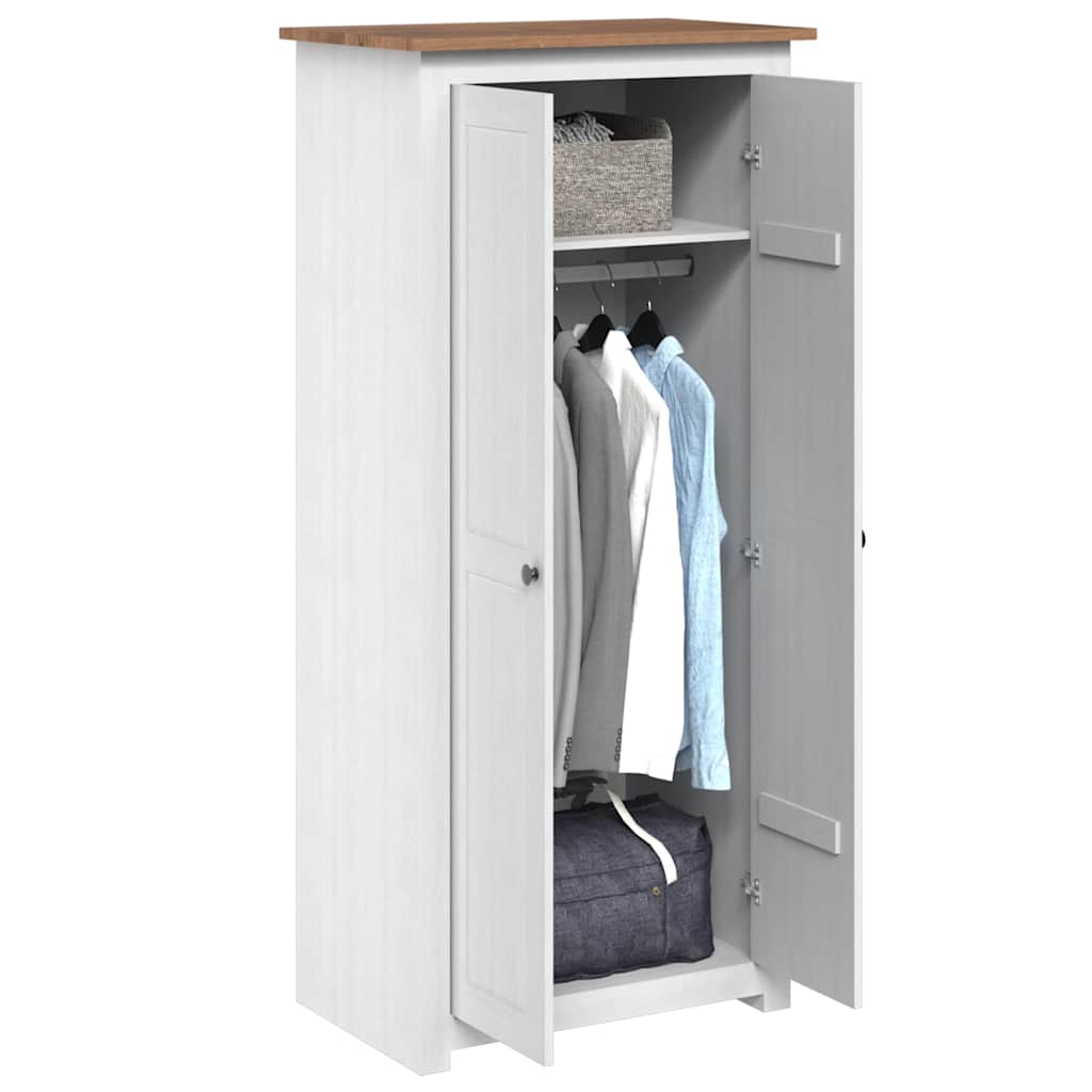 vidaXL Roupeiro com 3 portas 118x50x171,5 cm pinho Panamá