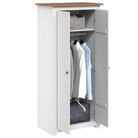 vidaXL Roupeiro com 3 portas 118x50x171,5 cm pinho Panamá