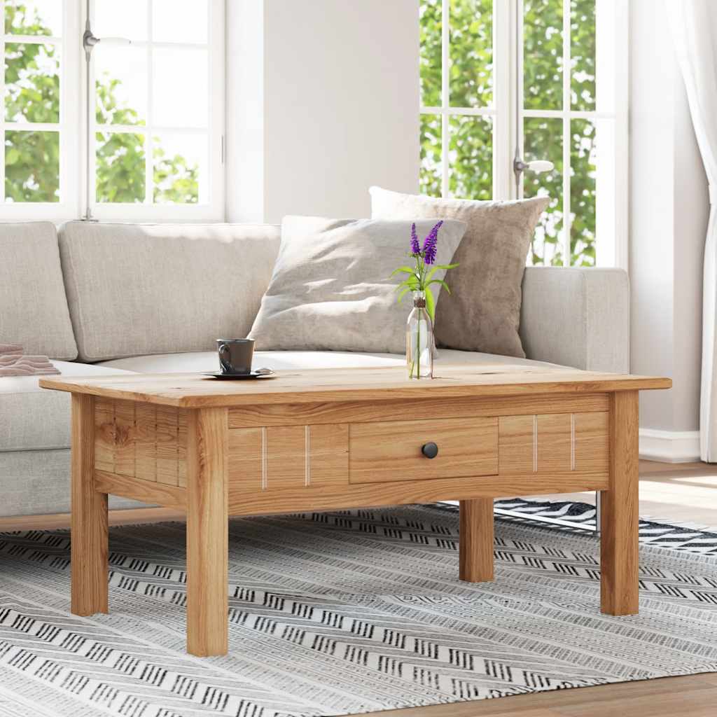 vidaXL Mesa de centro 100x60x43,5 cm pinho maciço Panama