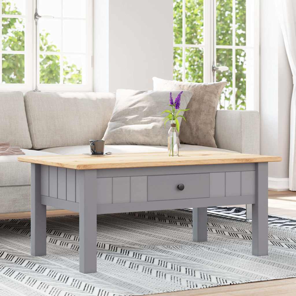 vidaXL Mesa de centro 100x60x43,5 cm pinho maciço Panama