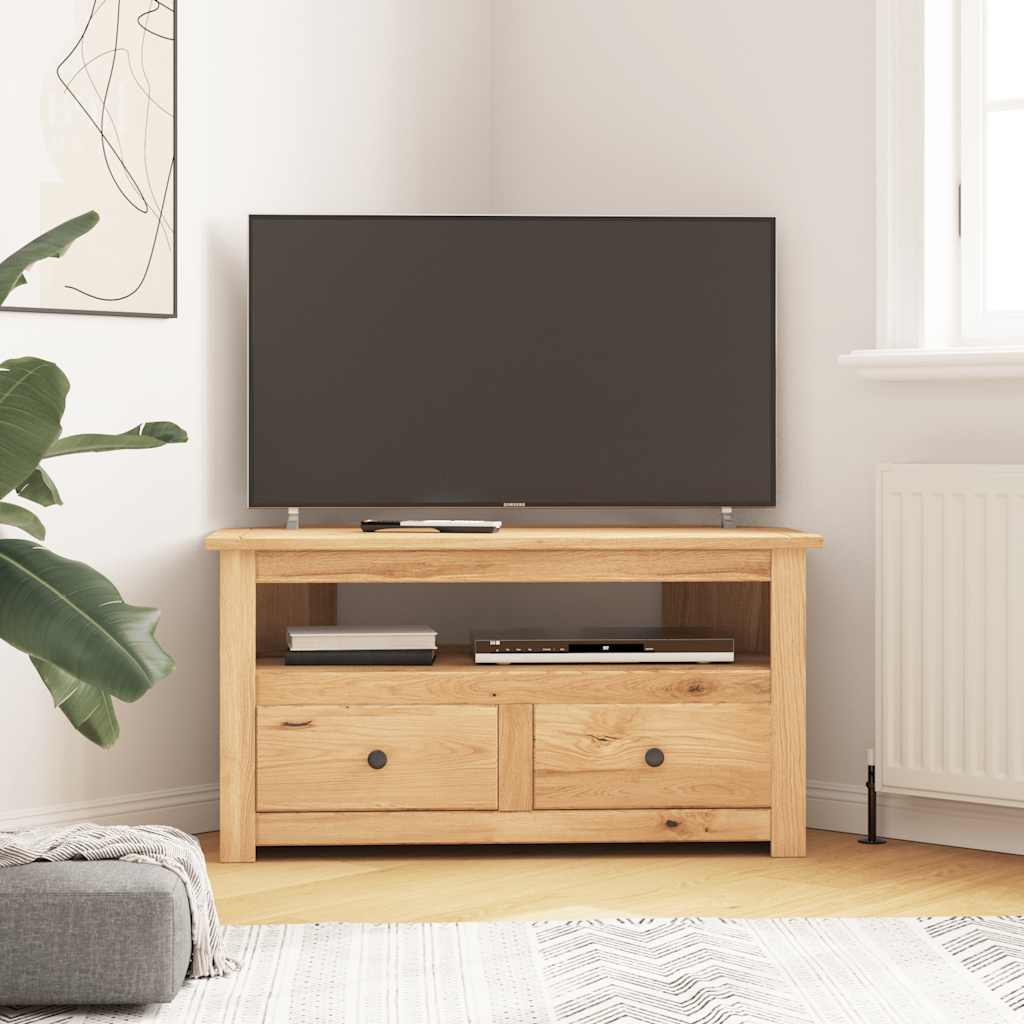 vidaXL Móvel de canto p/ TV 93x49x49 cm madeira de pinho maciça Panama