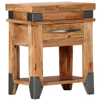 vidaXL Mesa consola 110x34x74 cm madeira de acácia maciça