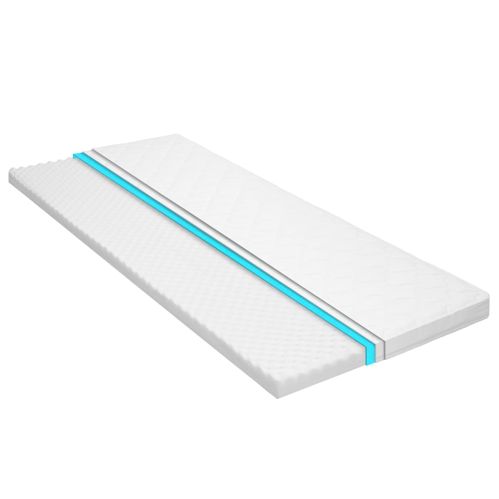 vidaXL Sobrecolchão 80x200 cm perfil estilo ovo em espuma fria 6 cm