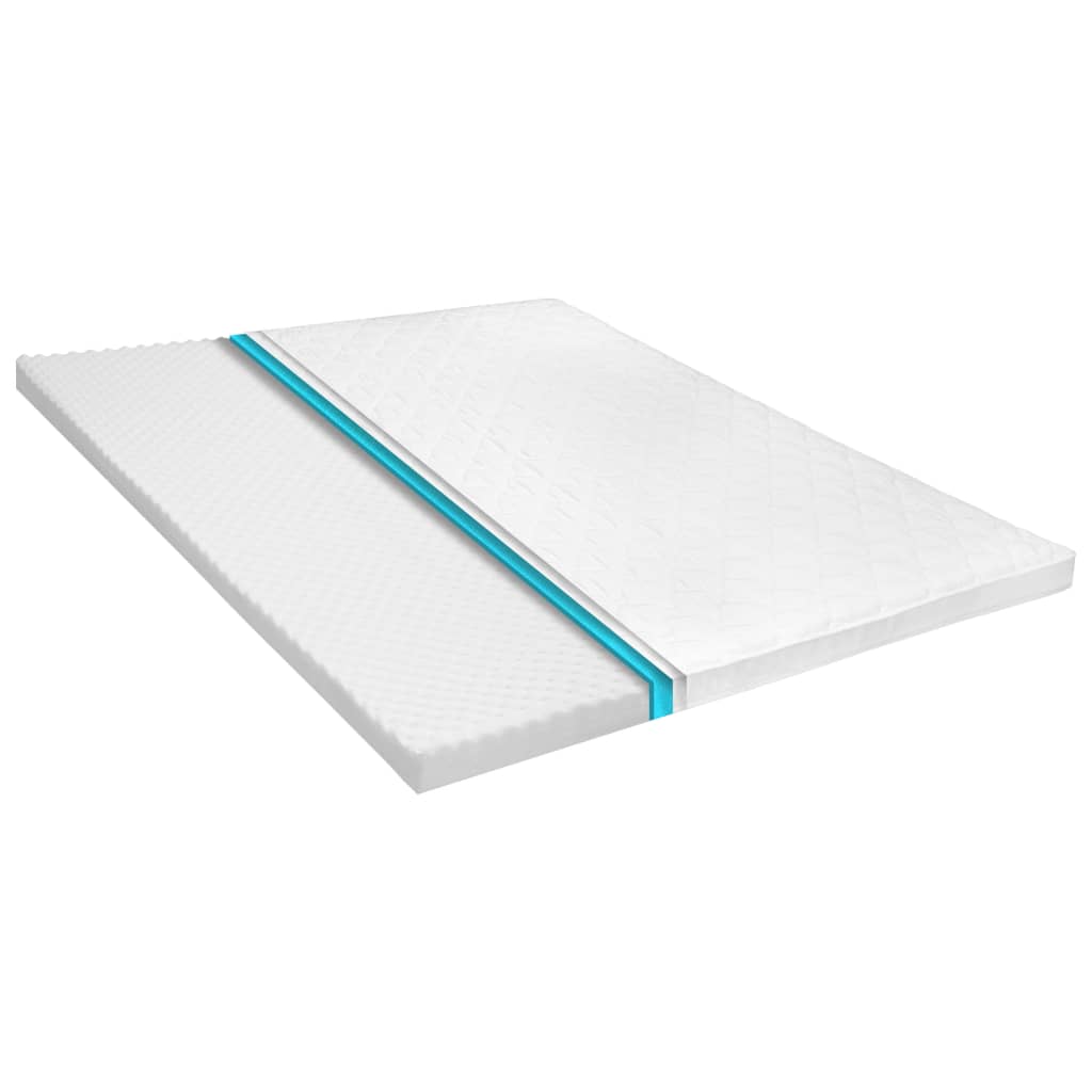 vidaXL Sobrecolchão 80x200 cm perfil estilo ovo em espuma fria 6 cm