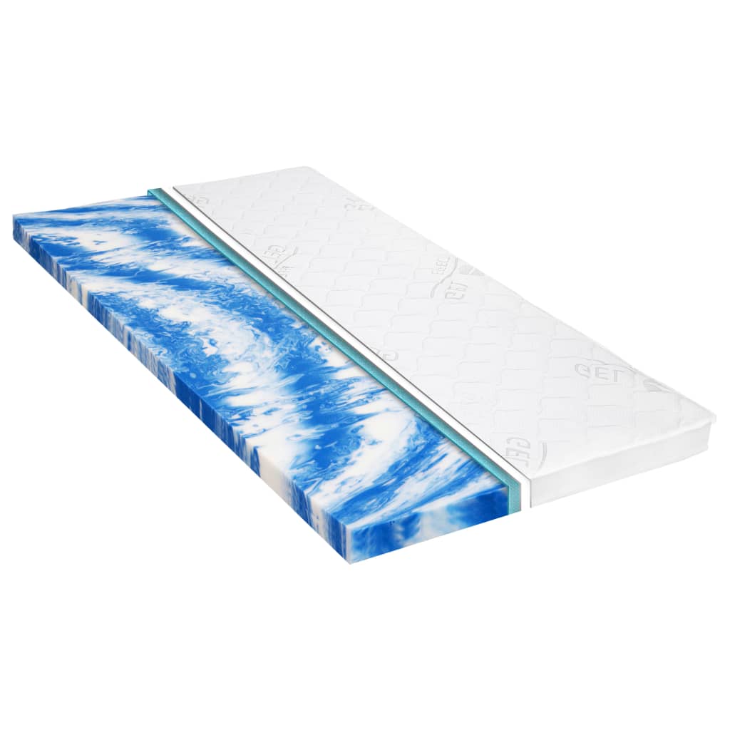 vidaXL Sobrecolchão 80x200 cm espuma de gel 7 cm