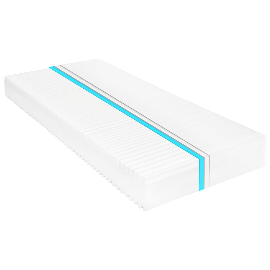 vidaXL Colchão 80x200 cm 7 zonas espuma PU 16 cm H2 H3