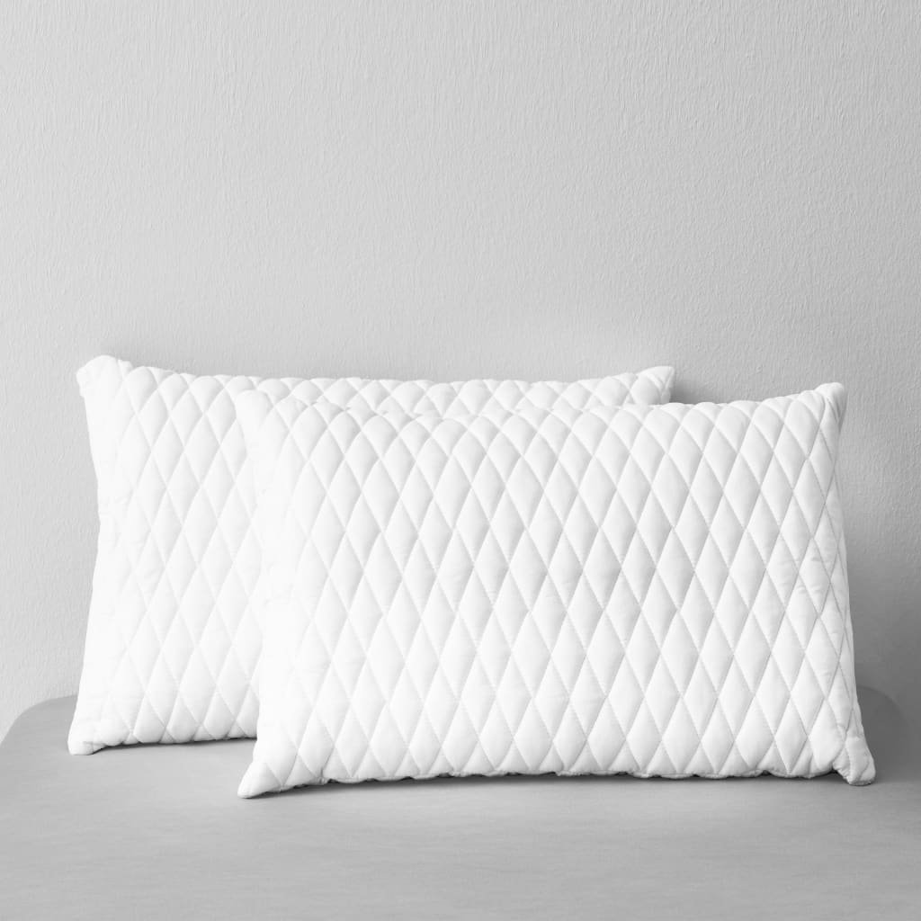 vidaXL Travesseiros 2 pcs 80x40x14 cm espuma de memória