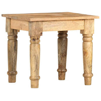 vidaXL Mesa de apoio 43x43x40 cm madeira de mangueira maciça