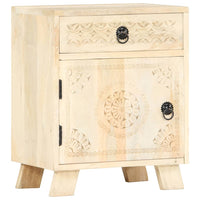 vidaXL Mesa de cabeceira 40x30x50 cm madeira de mangueira maciça