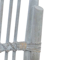 vidaXL Cadeiras de jantar com almofadões 2 pcs vime natural cinzento