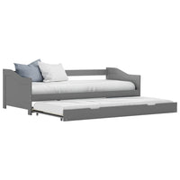 vidaXL Estrutura sofá-cama de puxar madeira de pinho 90x200 cm branco