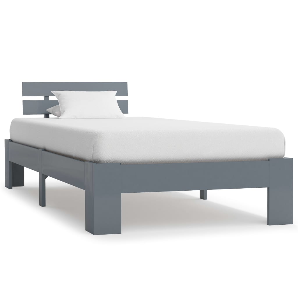 vidaXL Estrutura de cama 90x200 cm pinho maciço branco