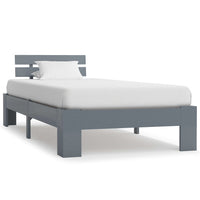 vidaXL Estrutura de cama 90x200 cm pinho maciço branco