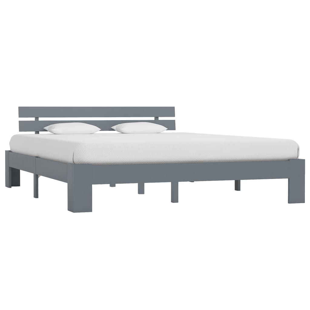 vidaXL Estrutura de cama 90x200 cm pinho maciço branco