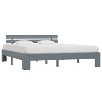 vidaXL Estrutura de cama 90x200 cm pinho maciço branco