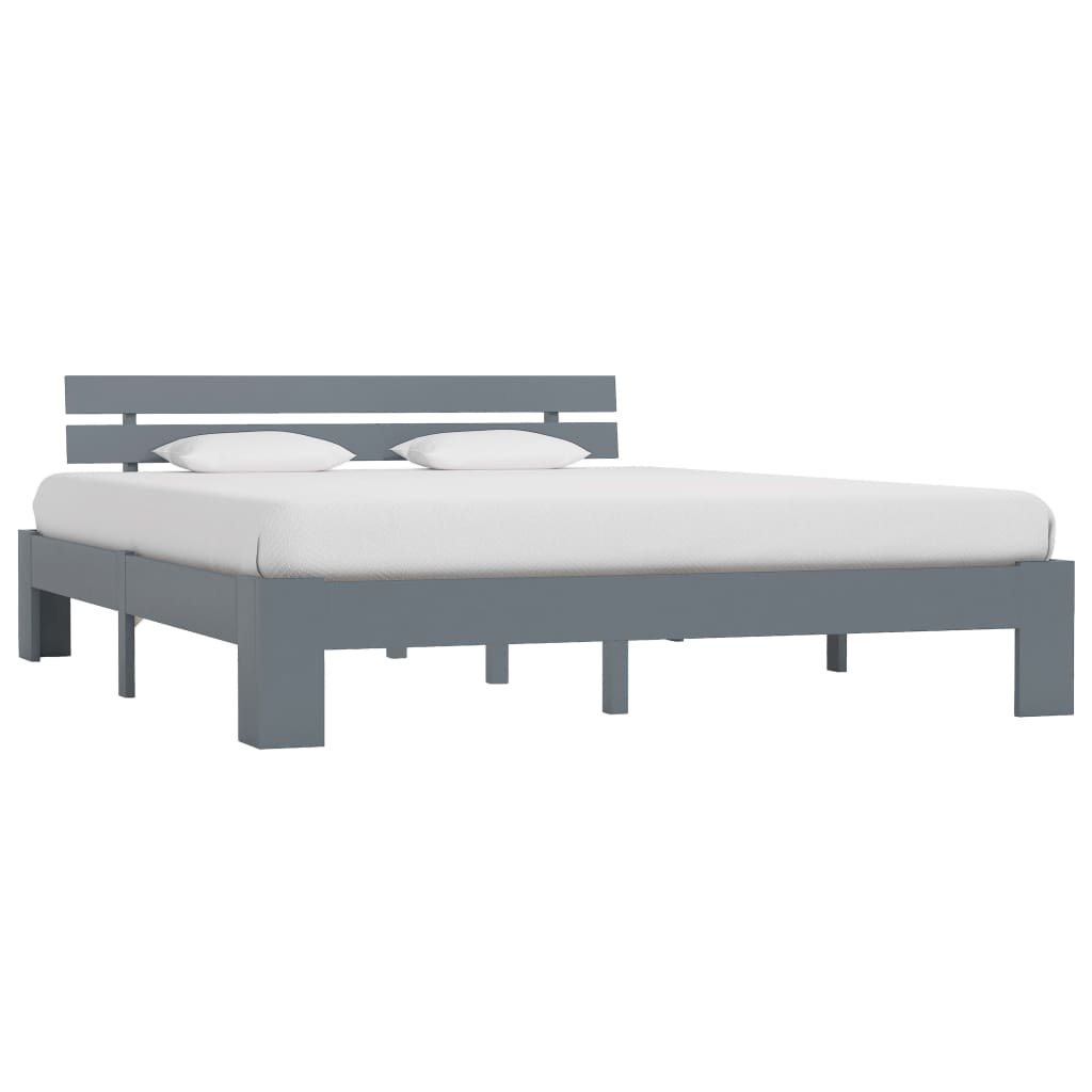 vidaXL Estrutura de cama 90x200 cm pinho maciço branco