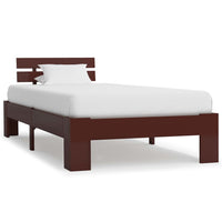 vidaXL Estrutura de cama 90x200 cm pinho maciço branco