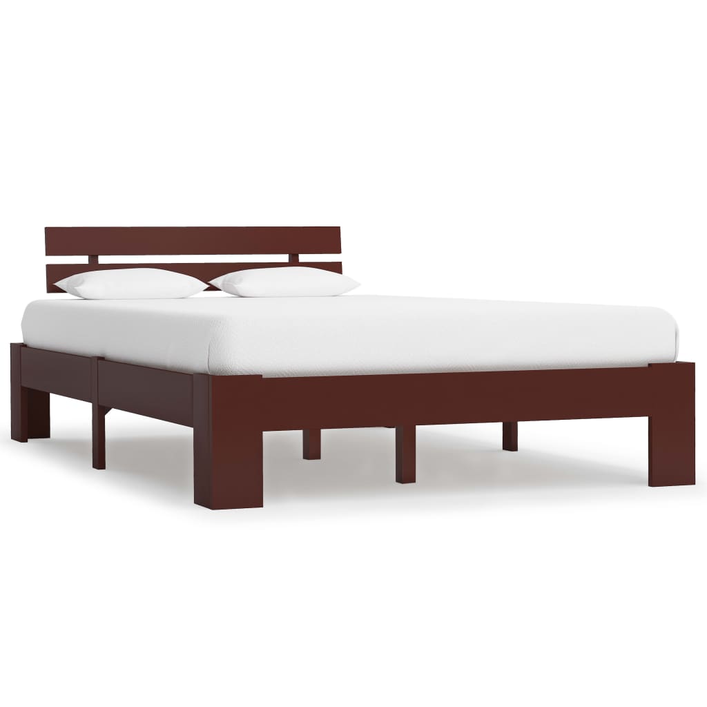 vidaXL Estrutura de cama 90x200 cm pinho maciço branco