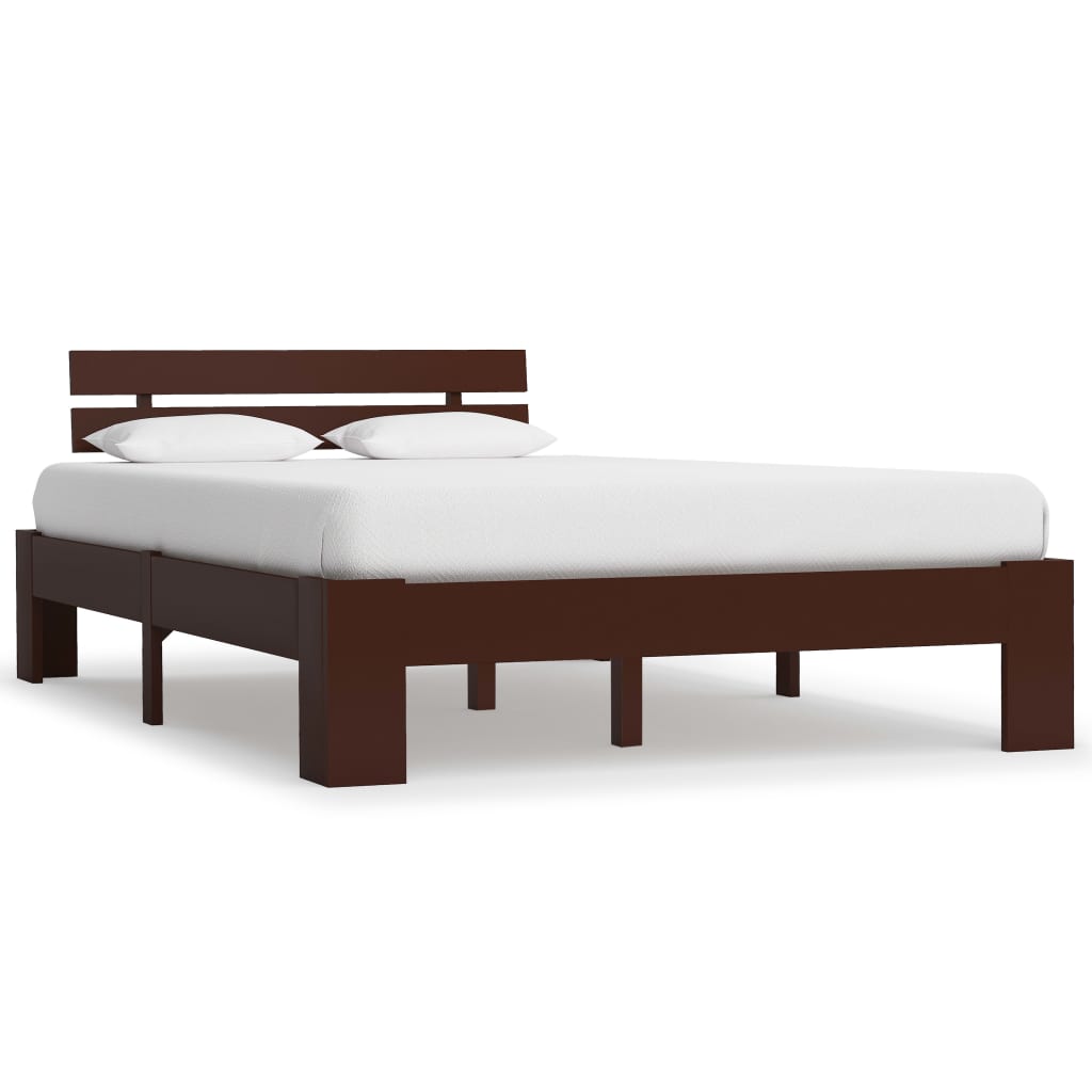 vidaXL Estrutura de cama 90x200 cm pinho maciço branco