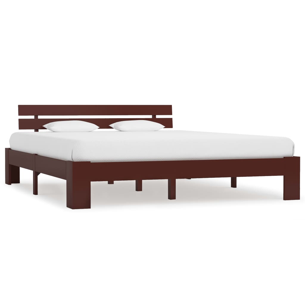 vidaXL Estrutura de cama 90x200 cm pinho maciço branco