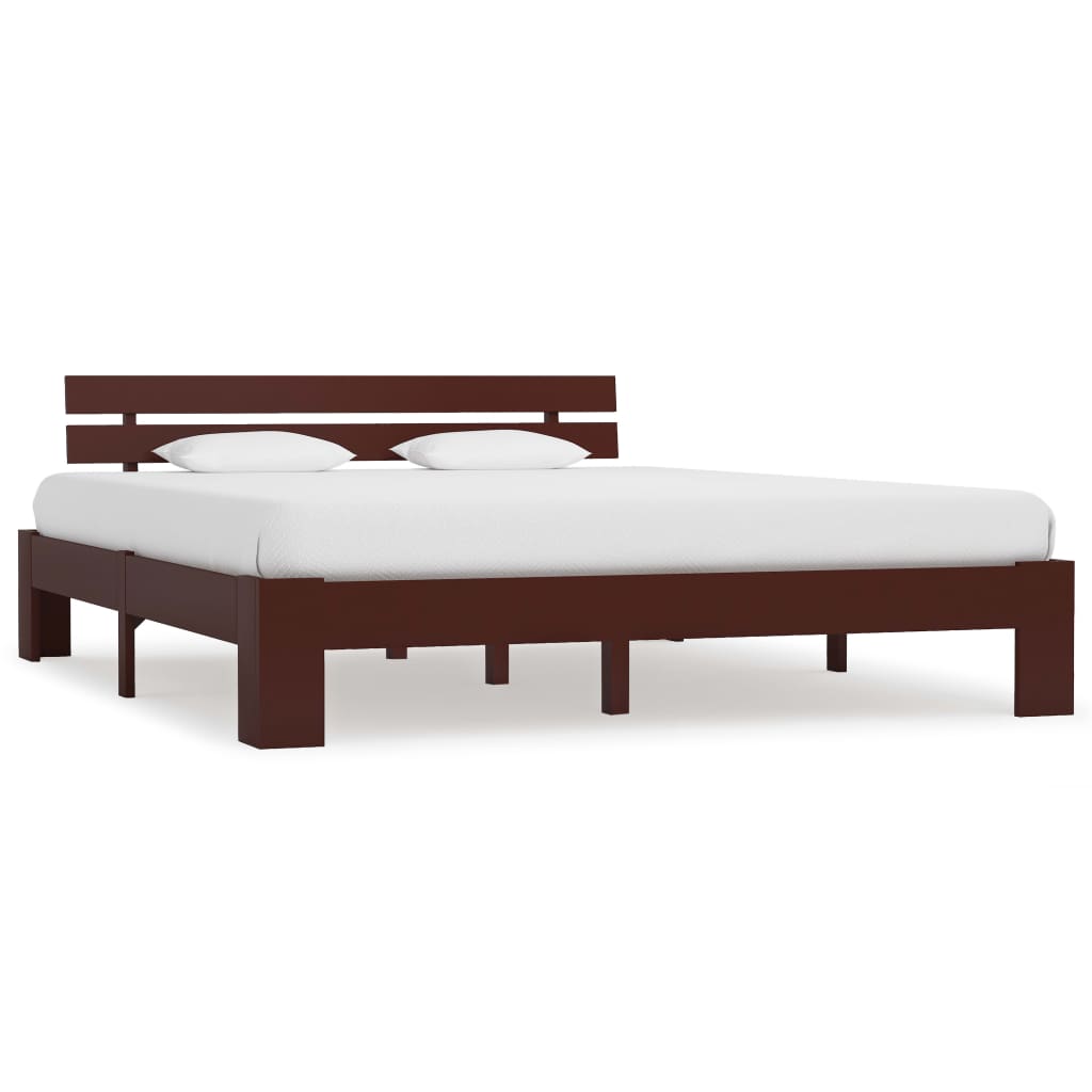 vidaXL Estrutura de cama 90x200 cm pinho maciço branco