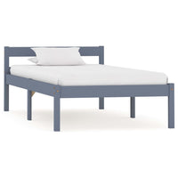 vidaXL Estrutura de cama 90x200 cm madeira pinho maciço branco