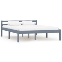 vidaXL Estrutura de cama 90x200 cm madeira pinho maciço branco