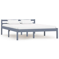 vidaXL Estrutura de cama 90x200 cm madeira pinho maciço branco