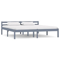 vidaXL Estrutura de cama 90x200 cm madeira pinho maciço branco